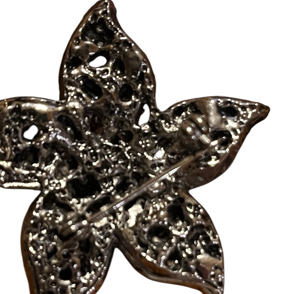 Pink gemstone Star fish brooch vintage - Picture 6 of 7